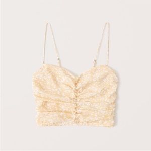 Abercrombie Yellow Floral Tank